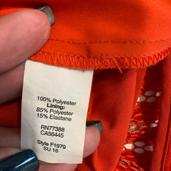 J. CREW ~ Size 2 Striped Eyelet Fit N’ Flare Dress Poppy Red Pink Exposed Zipper - Picture 8 of 9